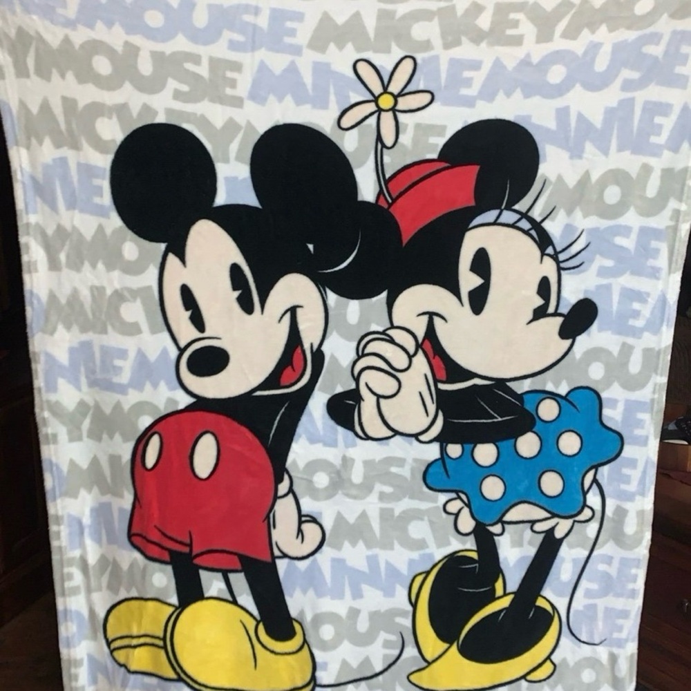 Disney Parks Plush Blanket in Soft Gray